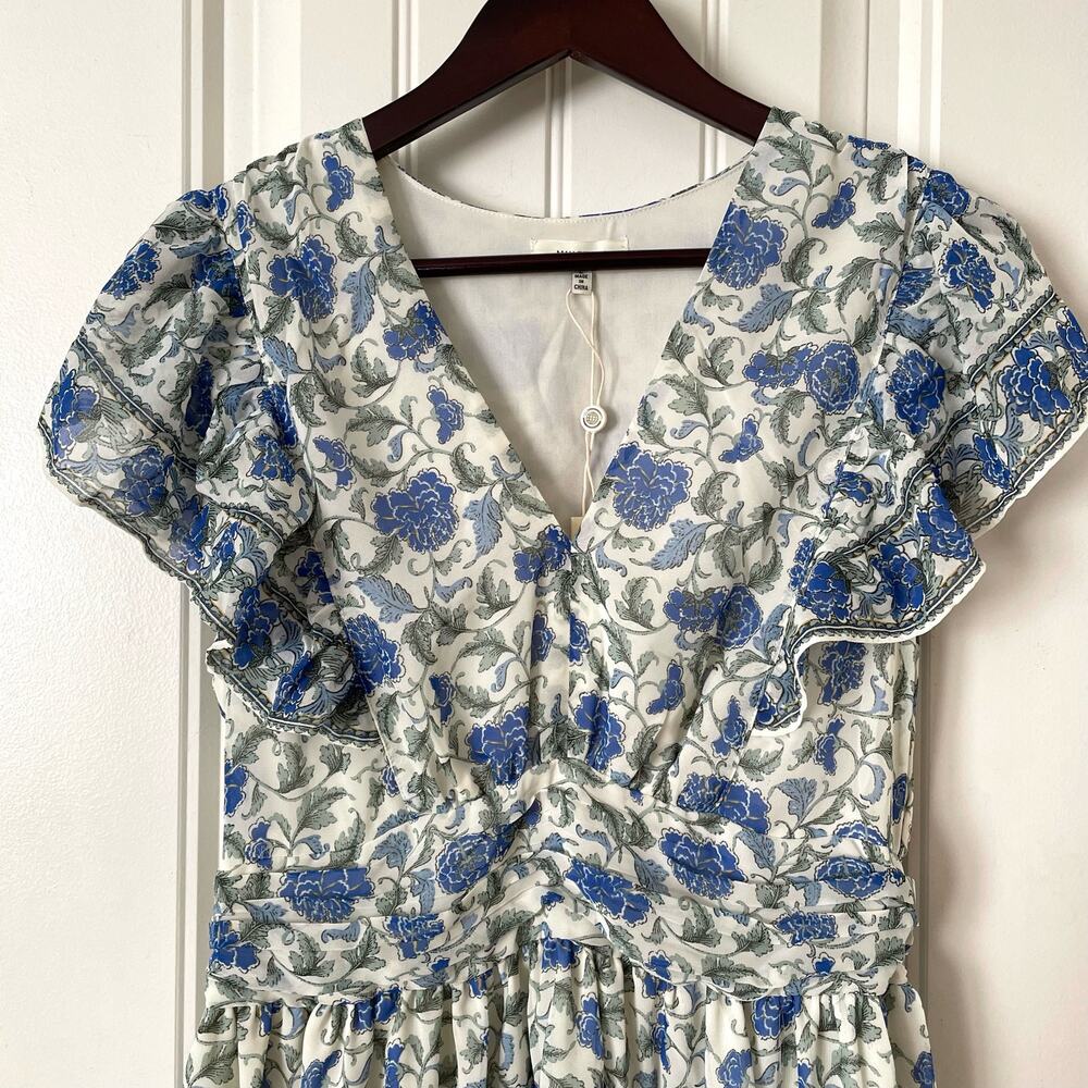 Max Studio Georgette Ruffle Maxi Dress - Picture 2 of 11
